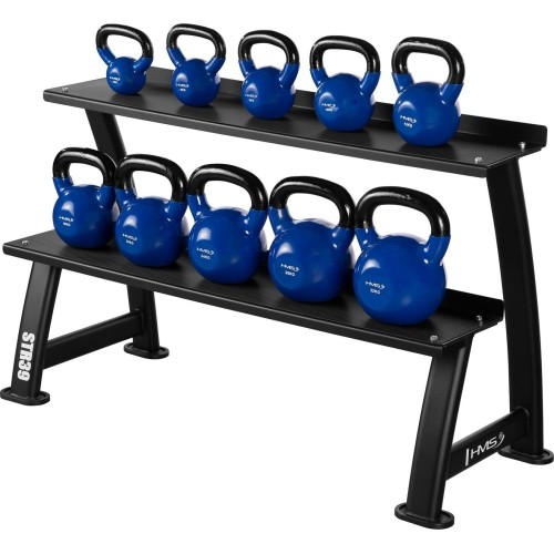 STR39 DWUPOZIOMOWY STOJAK NA KETTLEBELL KOMERCYJNY HMS