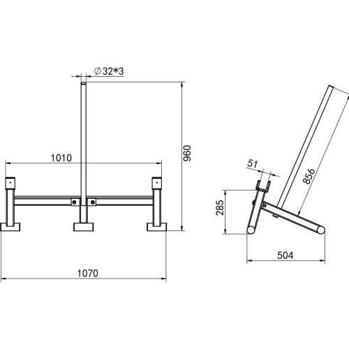 STR44 MARTWY CIĄG SZTANGA PODNOŚNIK KOMERCYJNY HMS