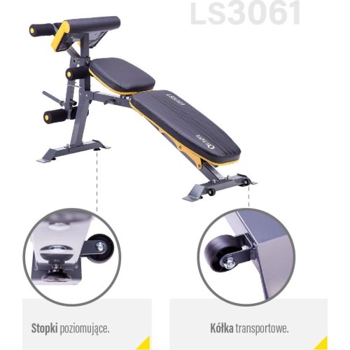 LS3061 ŁAWKA POD SZTANGĘ HMS PREMIUM