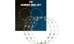 Zestaw pierścieni numerycznych Bull's 3-Pack w różnych kolorach