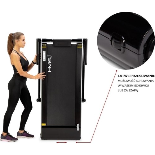 Bieżnia elektryczna ze stolikiem LOOP12 Multi Black HMS