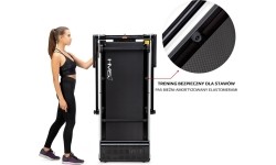 Bieżnia elektryczna ze stolikiem LOOP12 Multi Black HMS