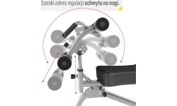 Ławka treningowa do ćwiczeń HMS Premium L8022