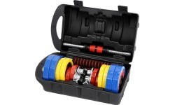 Zestaw hantli HMS SKC20 2x10 kg, Walizka transportowa