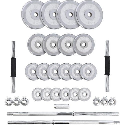 Zestaw hantli chromowanych z walizką HMS STC50 2x25kg