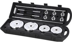 Zestaw hantli chromowanych z walizką HMS STC50 2x25kg