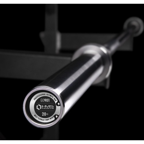 Gryf olimpijski HMS Premium GO901 220 cm, 900 kg, Z zaciskami