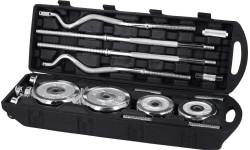 Zestaw regulowanych hantli chromowanych w walizce HMS STC55 - 55 kg