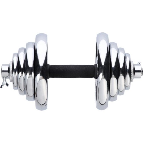 Zestaw regulowanych hantli chromowanych w walizce HMS STC55 - 55 kg