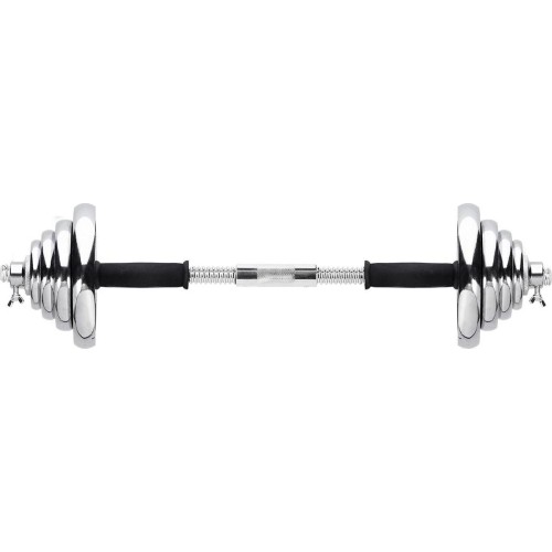 Zestaw regulowanych hantli chromowanych w walizce HMS STC55 - 55 kg