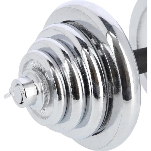 Zestaw regulowanych hantli chromowanych w walizce HMS STC55 - 55 kg