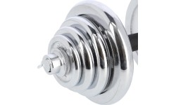 Zestaw regulowanych hantli chromowanych w walizce HMS STC55 - 55 kg