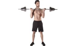 Zestaw regulowanych hantli chromowanych w walizce HMS STC55 - 55 kg