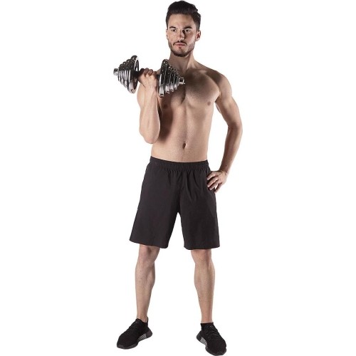 Zestaw regulowanych hantli chromowanych w walizce HMS STC55 - 55 kg