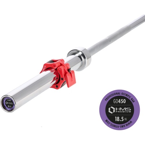Gryf olimpijski z zaciskami Lock Jaw GO450 HMS