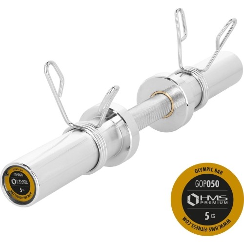 GOP050 (+ZACISKI SPRĘŻYNOWE) DRĄŻEK OLIMPIJSKI KRÓTKI 5KG 50CM HMS