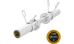 Krótki gryf olimpijski GOP050 z zaciskami sprężynowymi, 5 kg, 50 cm, HMS