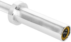 Krótki gryf olimpijski GOP050 z zaciskami sprężynowymi, 5 kg, 50 cm, HMS