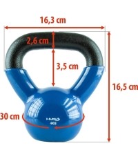 KETTLEBELL ŻELIWNY KNV HMS - 4 kg