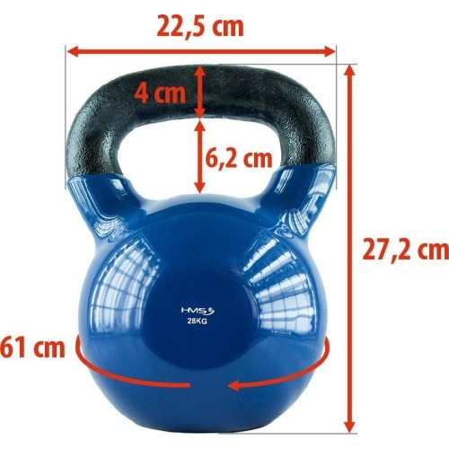KETTLEBELL ŻELIWNY KNV HMS - 6 kg