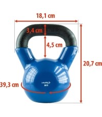 Kettlebell żeliwny KNV HMS - 8 kg