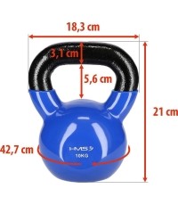 Kettlebell żeliwny KNV HMS - 10 kg