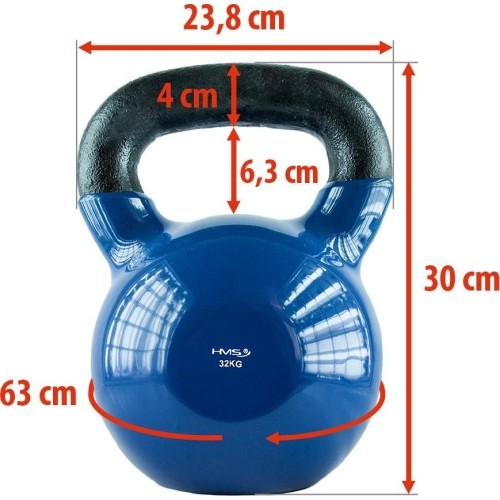 Kettlebell gumowany HMS KNV - 32kg
