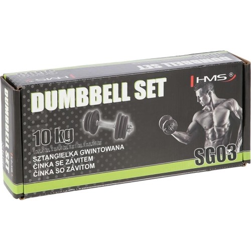 Gwintowany hantel HMS SG03, 10 kg