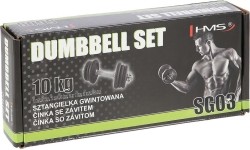 Gwintowany hantel HMS SG03, 10 kg