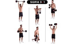 SGR18 PRO SET 3W1 REGULOWANE HANTLE 20 KG HMS