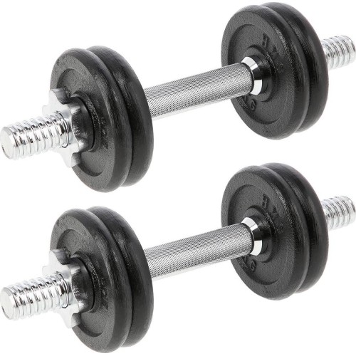 SG02 CAST IRON DUMBELLS 2x7KG HMS