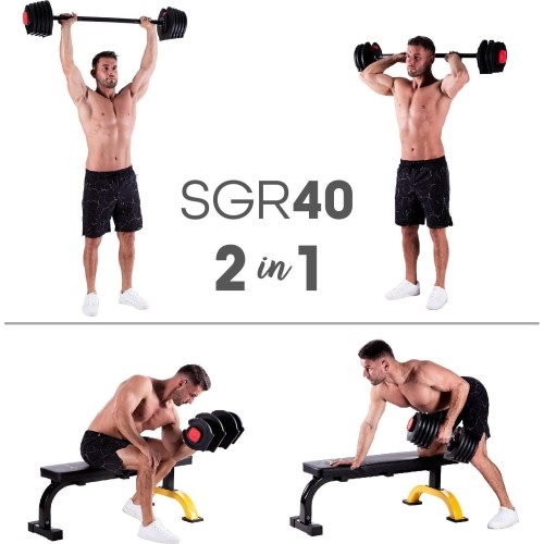 SGR40 PRO SET 2W1 REGULOWANE HANTLE 40 KG HMS