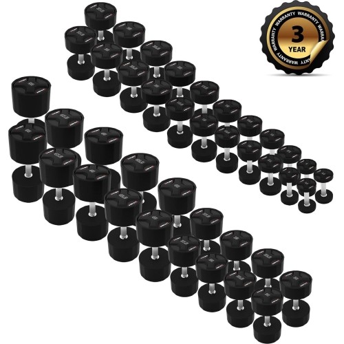 HPC SET ZESTAW HANTLI POLIURETANOWYCH 2 x 2,5 - 50 KG CPU (1050 KG) HMS