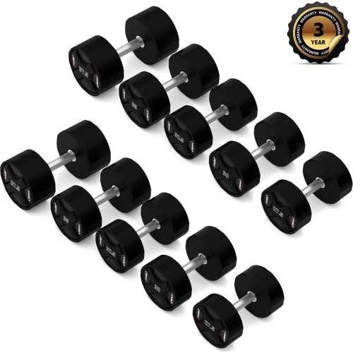 HPC SET ZESTAW HANTLI POLIURETANOWYCH 2 x 27,5 - 37,5 KG CPU (325 KG) HMS
