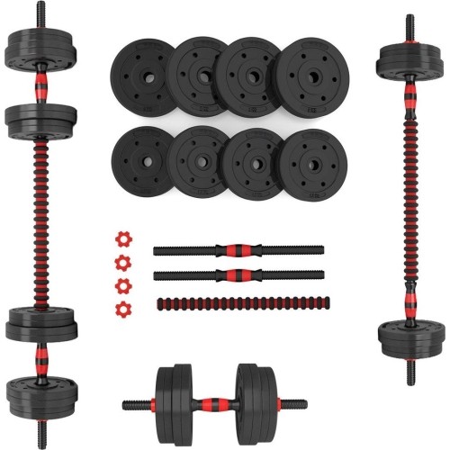 ZESTAW SZTANGI I HANTLI KOMPOZYTOWYCH SGP15 HMS - 30 kg