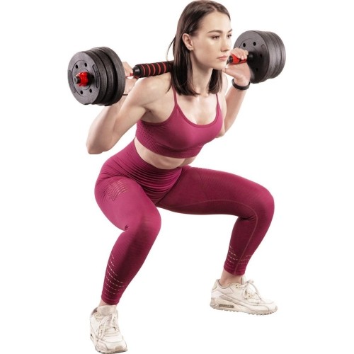 ZESTAW SZTANGI I HANTLI KOMPOZYTOWYCH SGP15 HMS - 30 kg