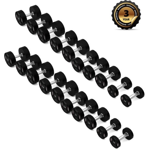 HPC SET ZESTAW HANTLI POLIURETANOWYCH 2 x 2,5 - 25 KG CPU (275 KG) HMS