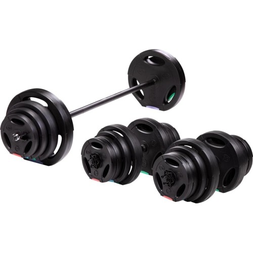 Kompozytowy zestaw obciążeń 3-częściowy HMS SGSP60, 62 kg