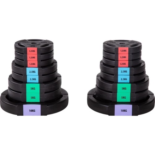 Kompozytowy zestaw obciążeń 3-częściowy HMS SGSP60, 62 kg