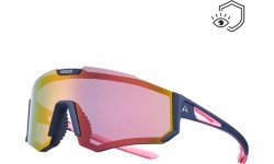 Sportowe okulary przeciwsłoneczne Altalist Kizuna z polaryzacją - Blue-Pink with Pink Lenses