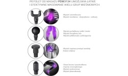 PDM3134I ZŁOTY PISTOLET DO MASAŻU HMS