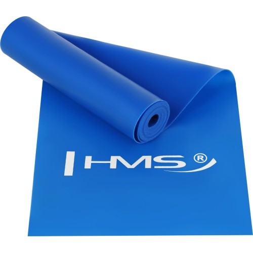 Guma oporowa fitness HMS GU01, niebieska, 1200x120x0,4 mm