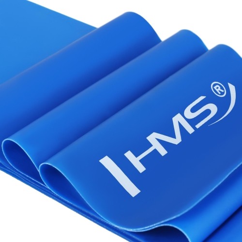 Taśma guma oporowa treningowa HMS GU01 - niebieska, 1200 x 120 x 0,4 mm