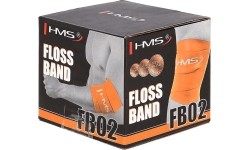 Elastyczna guma oporowa treningowa do ćwiczeń HMS FB02, pomarańczowa