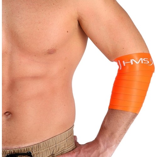 Elastyczna guma oporowa treningowa do ćwiczeń HMS FB02, pomarańczowa