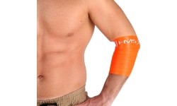 Elastyczna guma oporowa treningowa do ćwiczeń HMS FB02, pomarańczowa