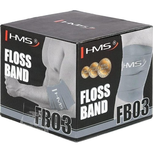 Elastyczna guma do ćwiczeń HMS FB03, szara