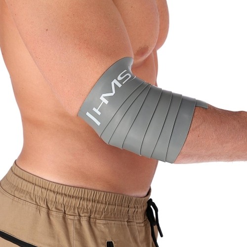 Elastyczna guma do ćwiczeń HMS FB03, szara