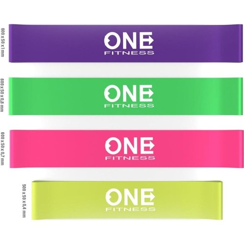 ZESTAW TAŚM DO ĆWICZEŃ PBF 04 ONE FITNESS