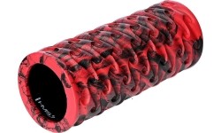 Wałek do masażu treningowy HMS FS133 - czerwono-czarny
